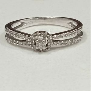 Zales White Gold Promise Ring